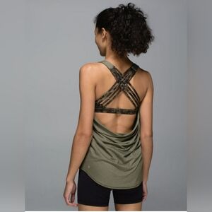 Lululemon Free To Be Wild Tank - Dark Olive - 4